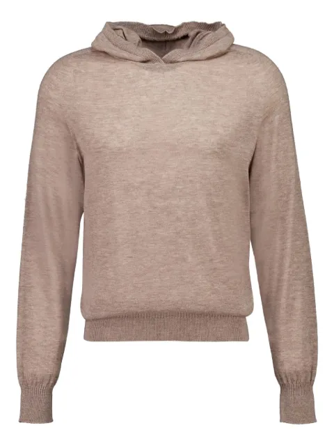 120% Lino fine-knit hoodie