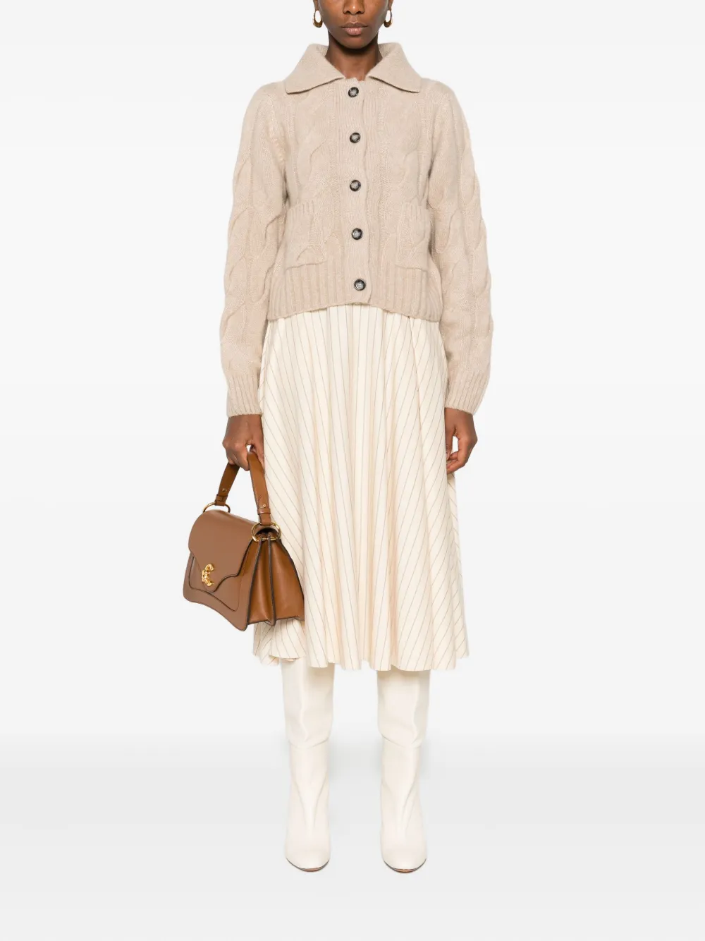 Allude kabelstrikket cardigan | Cardigans | Image 2