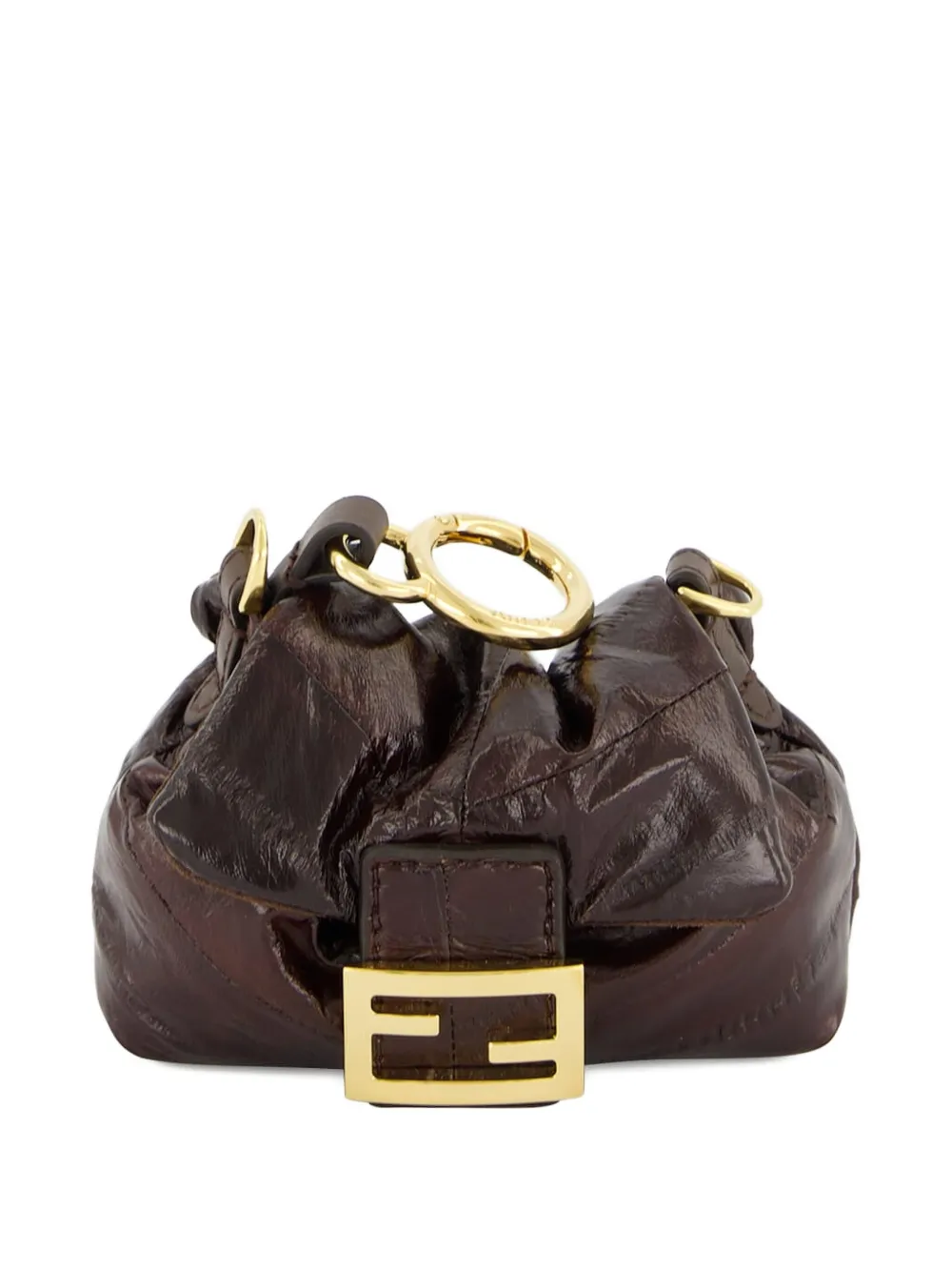 FENDI Mamma Baguette mini-schoudertas Bruin