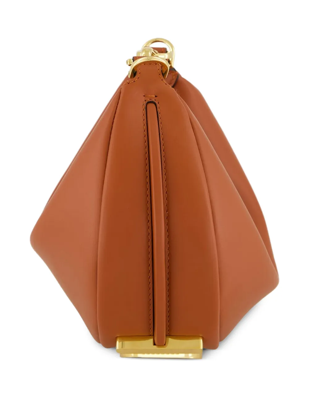 FENDI graph kleine leren crossbodytas Bruin