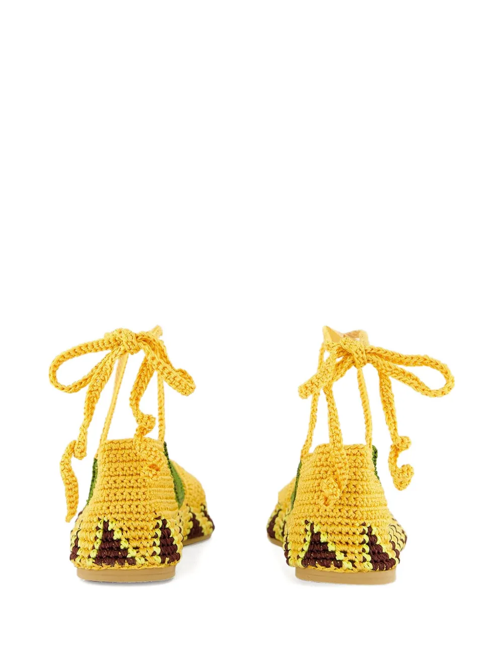 KASHURA Sunflower gehaakte ballerina's Geel