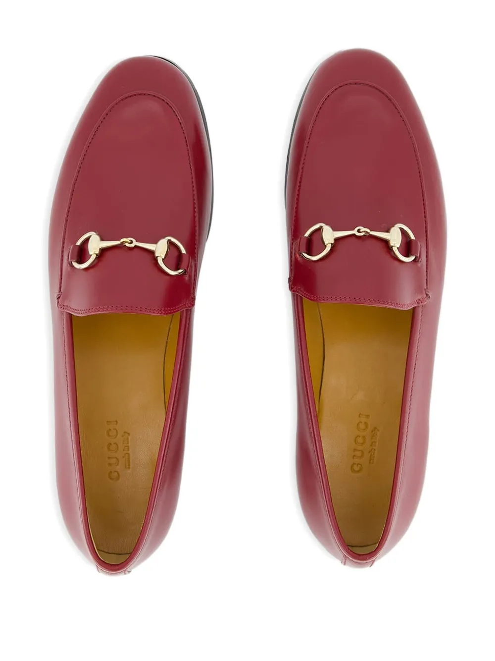 Gucci Horsebit leren loafers Rood