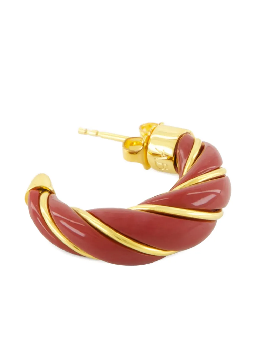  Aurelie Bidermann Diana Hoop Earrings - Red 
