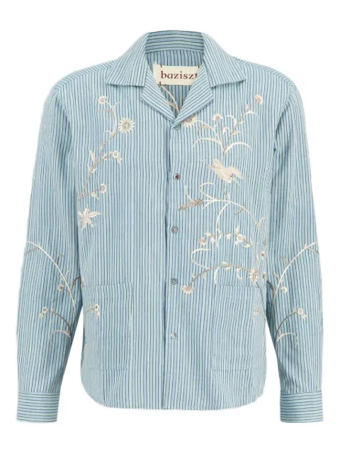 Baziszt camisa Saba a rayas con bordado