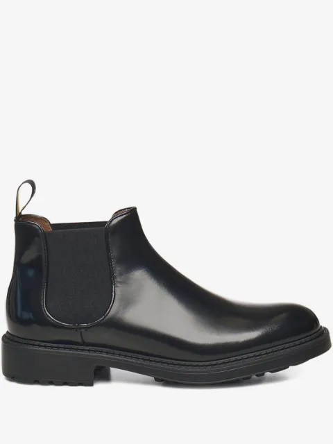 Doucal's bottines en cuir à bande élastiquée