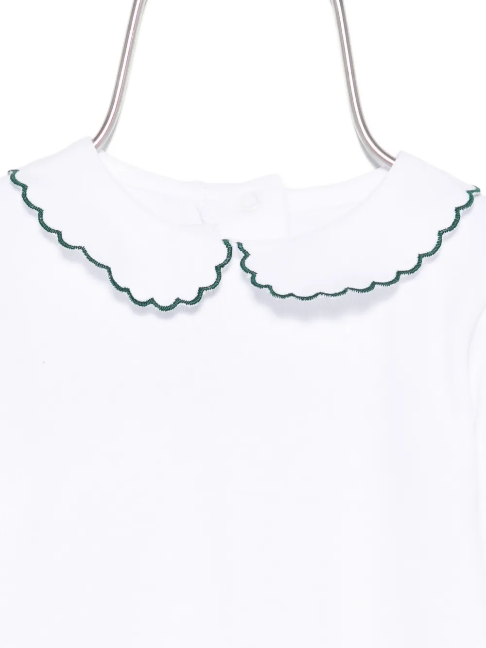 Mariella Ferrari Scalloped-collar Bodysuit In White