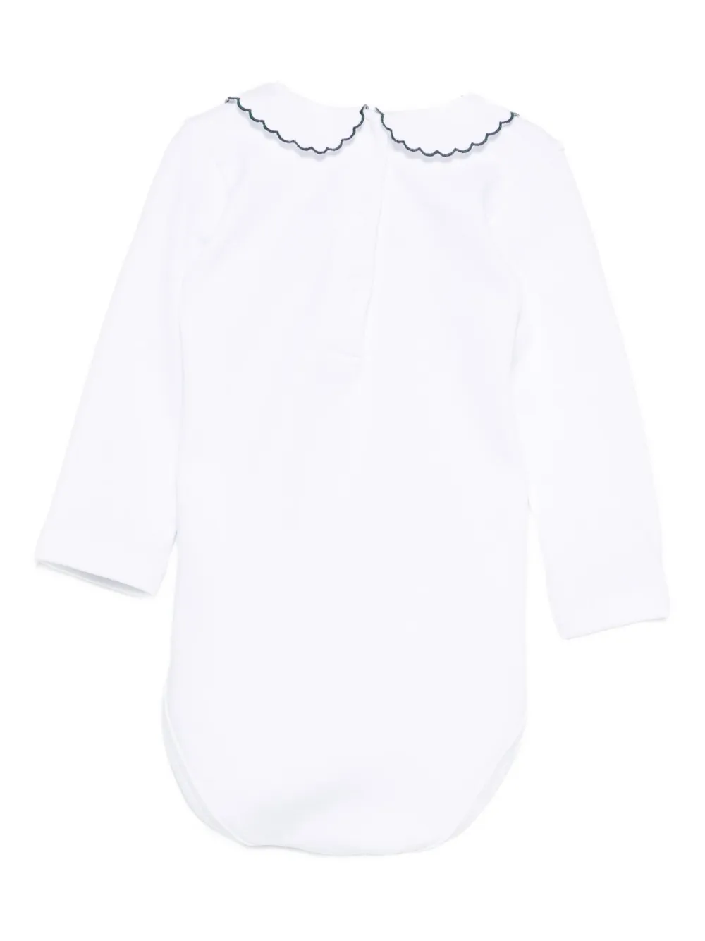 Mariella Ferrari Scalloped-collar Bodysuit In White