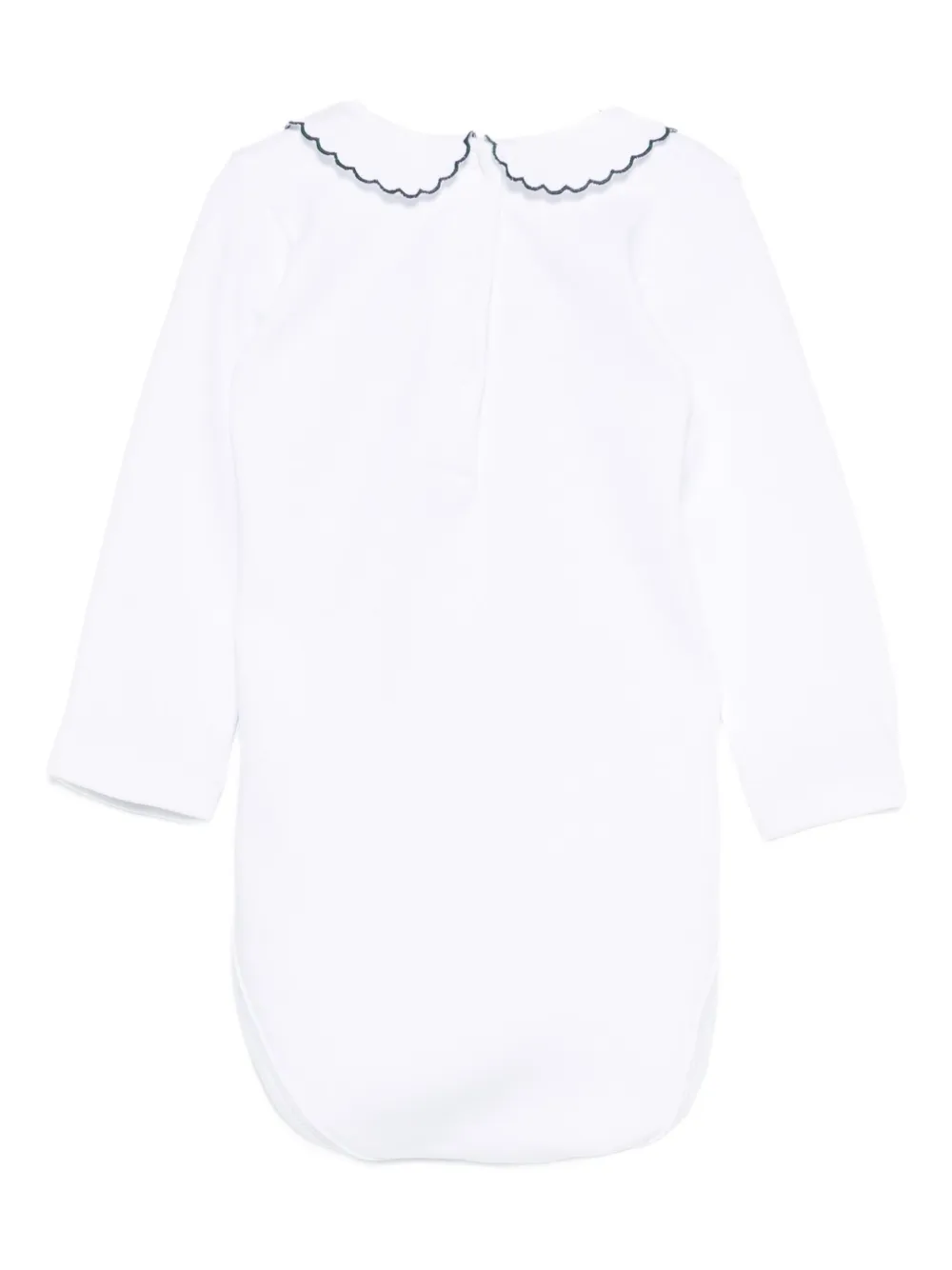 Mariella Ferrari scalloped-collar bodysuit - Wit