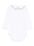 Mariella Ferrari scalloped-collar bodysuit - White