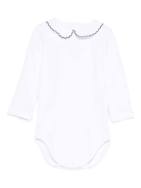 Mariella Ferrari scalloped-collar bodysuit