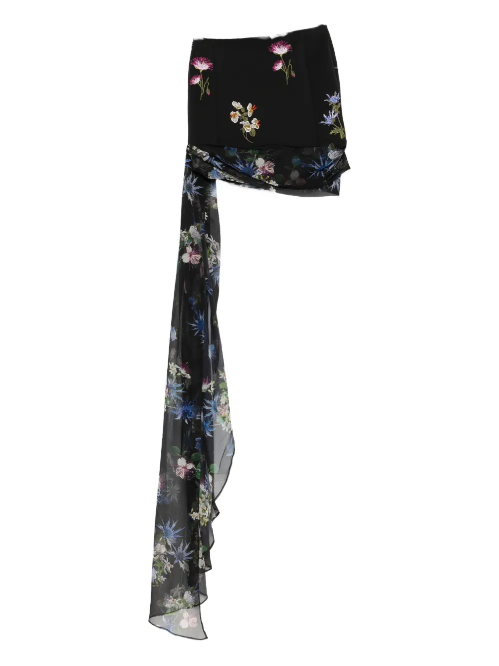Blumarine floral-embroidery skirt | Asymmetric & Draped Skirts | Image 2