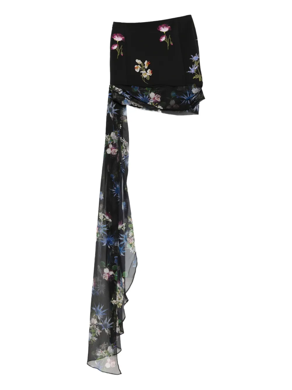 Blumarine jupe à fleurs brodées | Jupes asymétriques & jupes drapées | Image 2