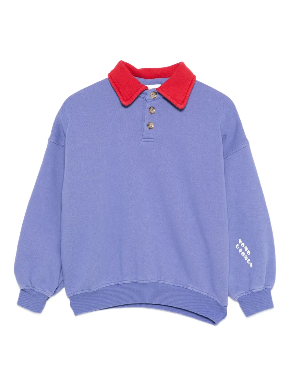 Bobo Choses Contrasting-collar Sweatshirt In Purple