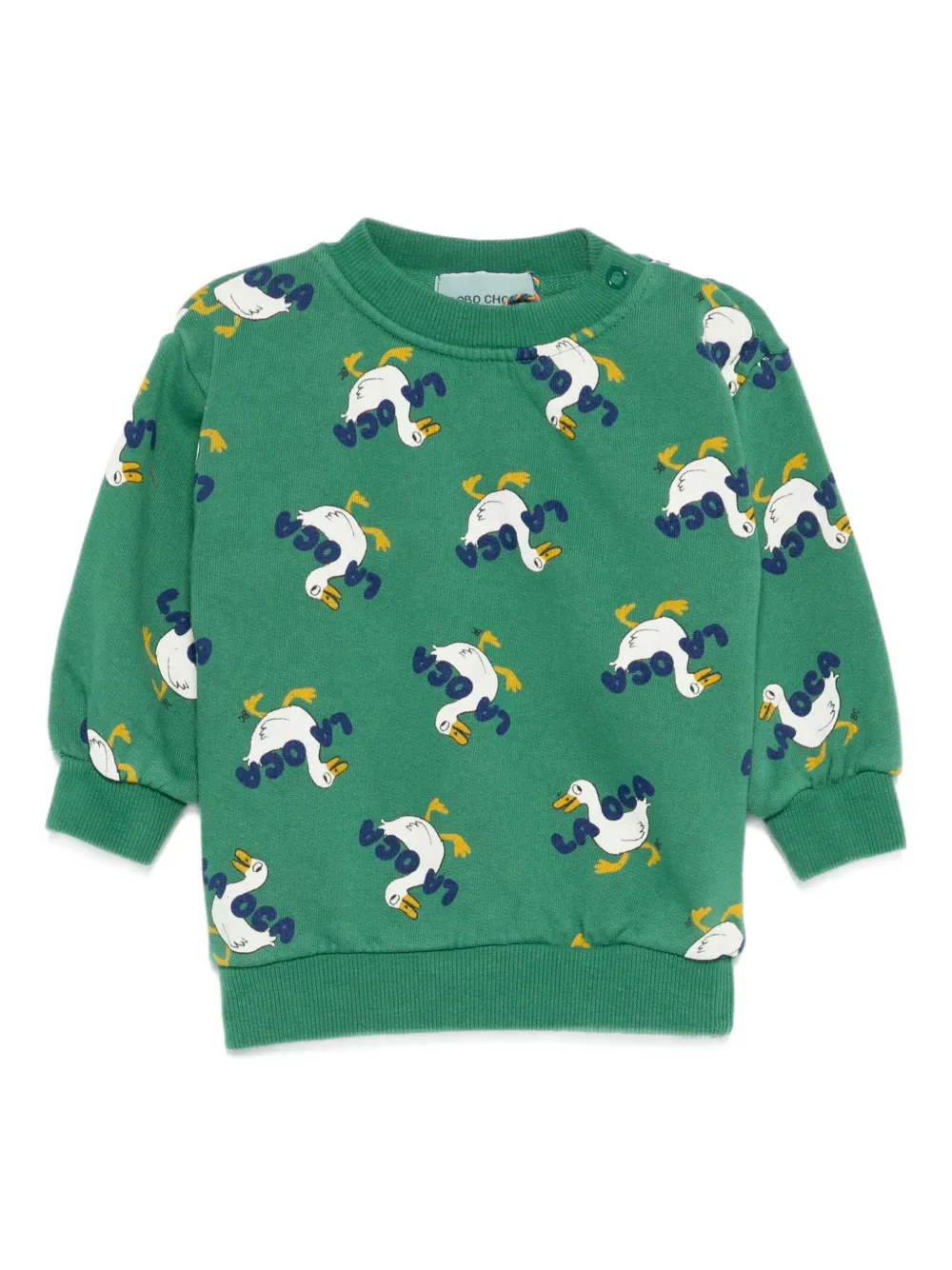 Bobo Choses duck-print sweatshirt | Green | Image 1