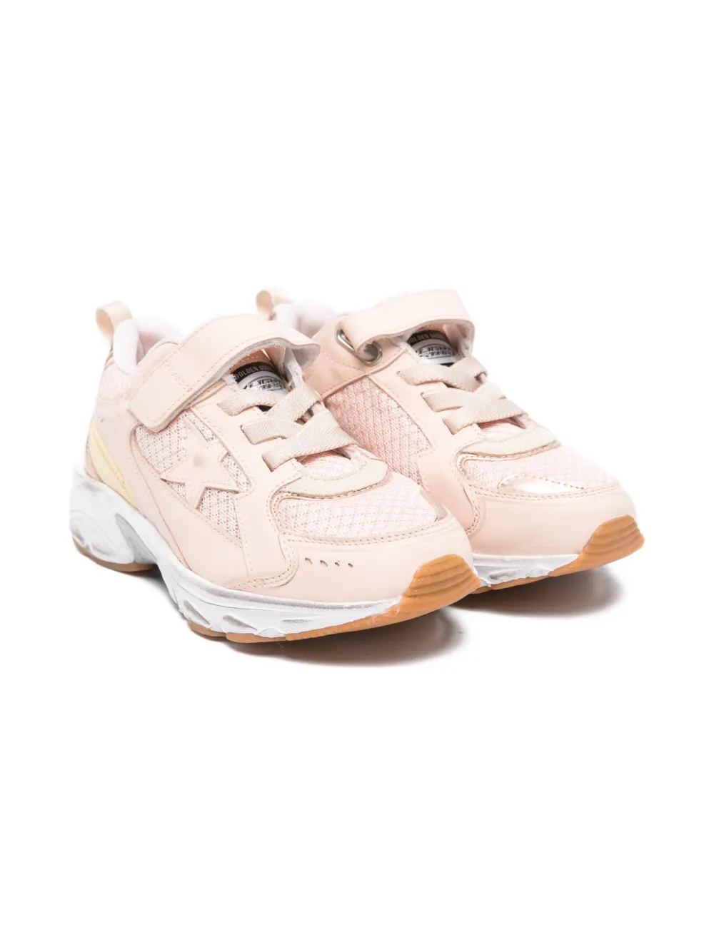 Golden Goose Kids Lightstar strap-fastening sneakers Pink