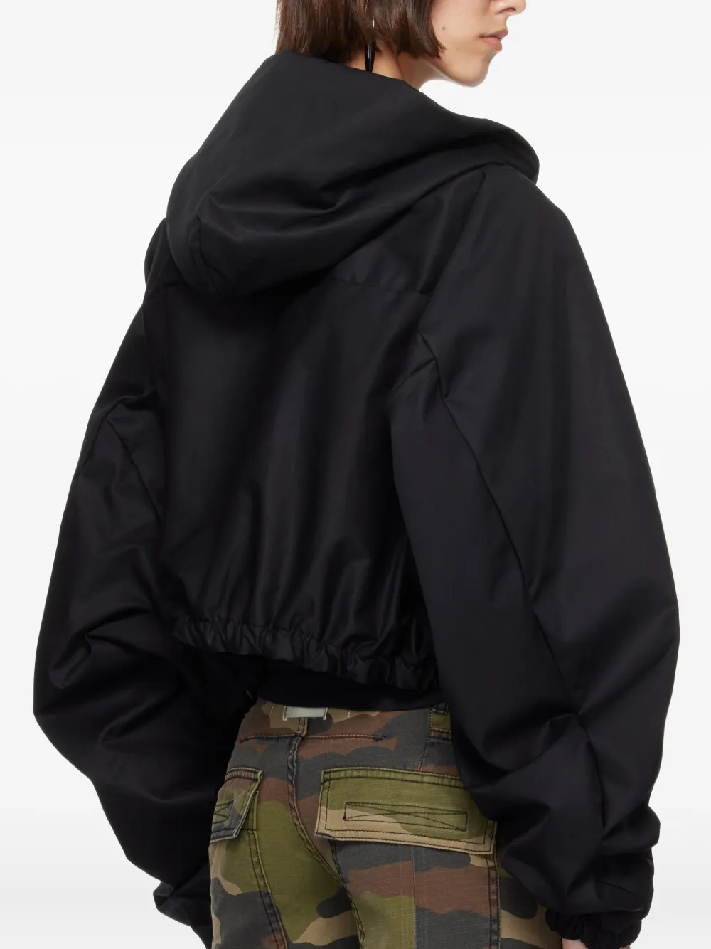 B1archive Zip-up Bomber Jacket In Black