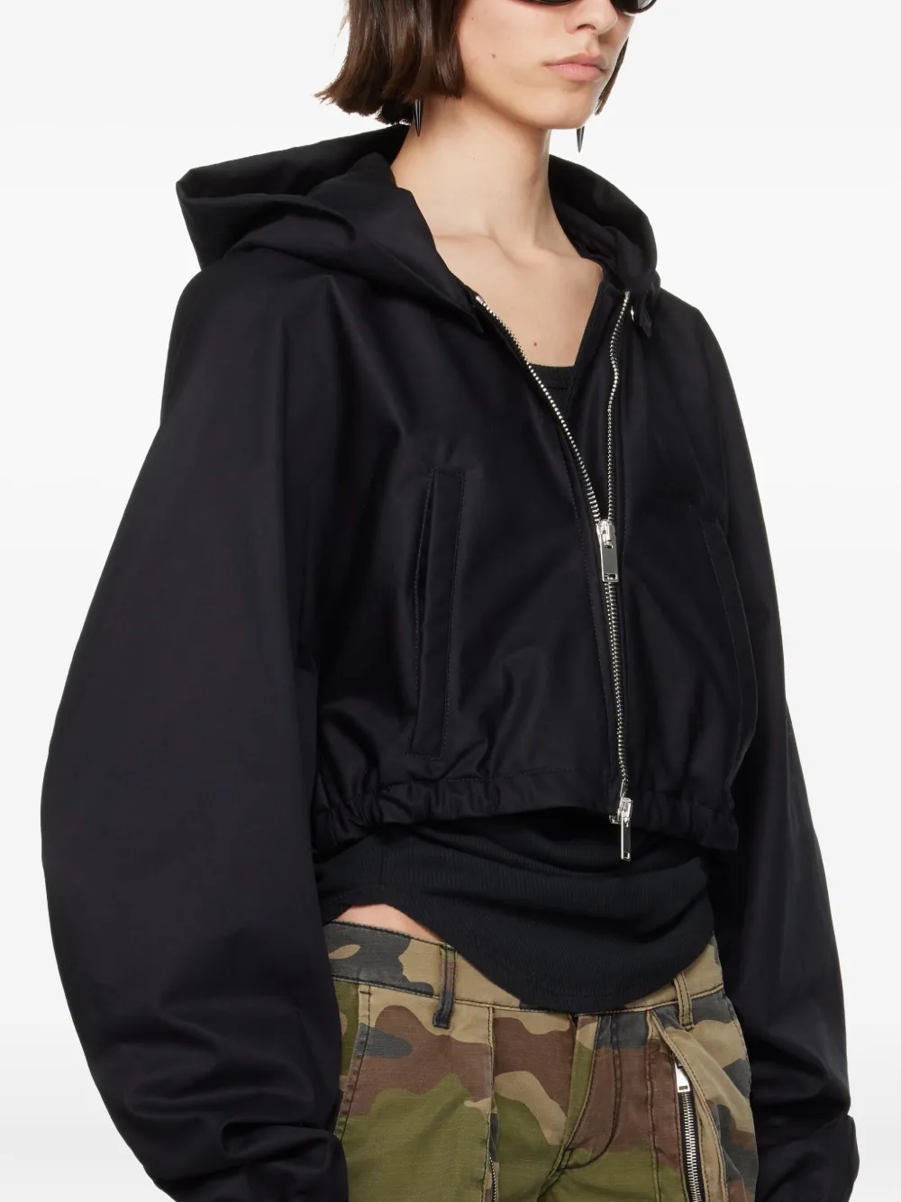 B1archive Zip-up Bomber Jacket In Black