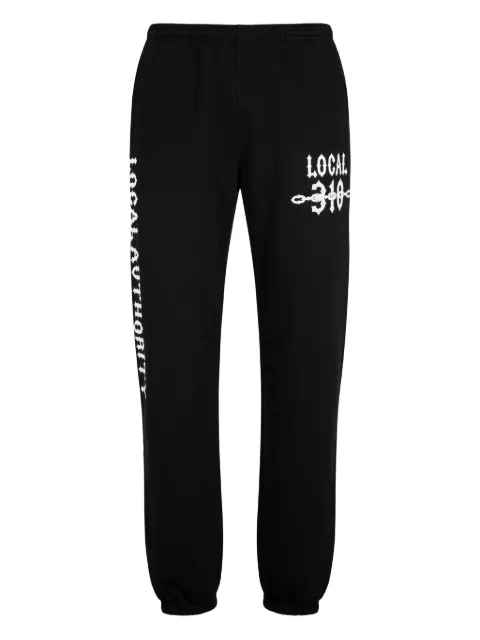 Local Authority chain-print track pants