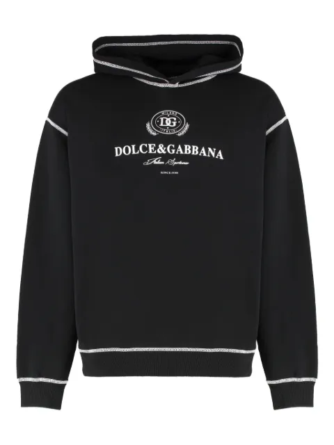 Dolce & Gabbana logo-print cotton hoodie