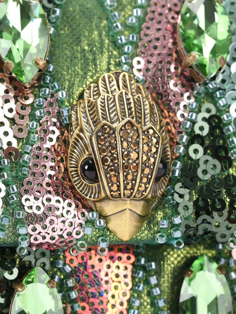 Kurt Geiger London Kensington mini-crossbodytas met kristallen Groen