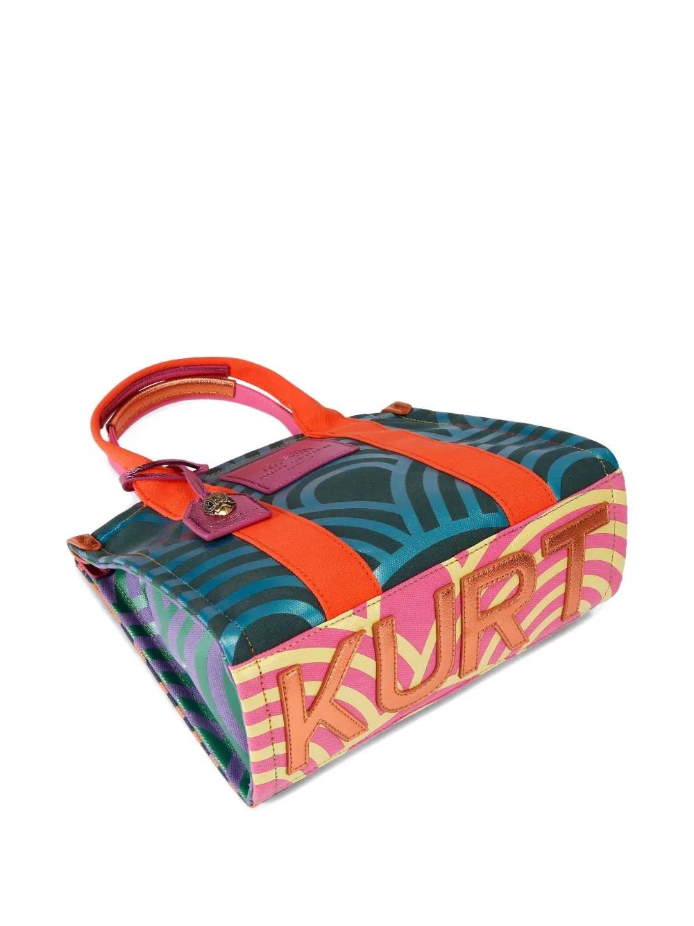 Kurt Geiger London Southbank kleine shopper met adelaarskop - Blauw