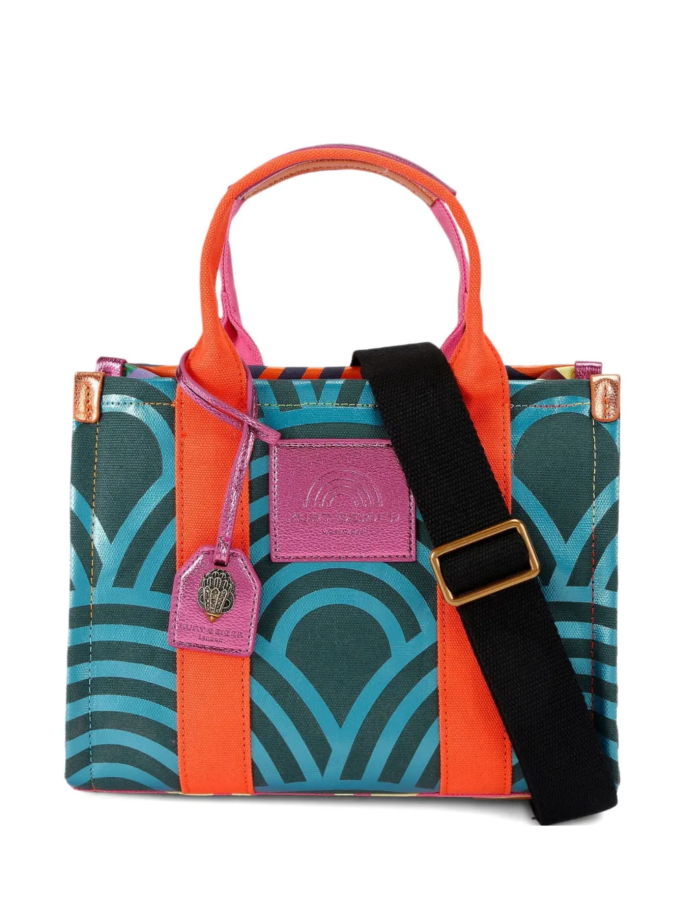 Kurt Geiger Small Southbank Eagle-head Tote Bag In Blue