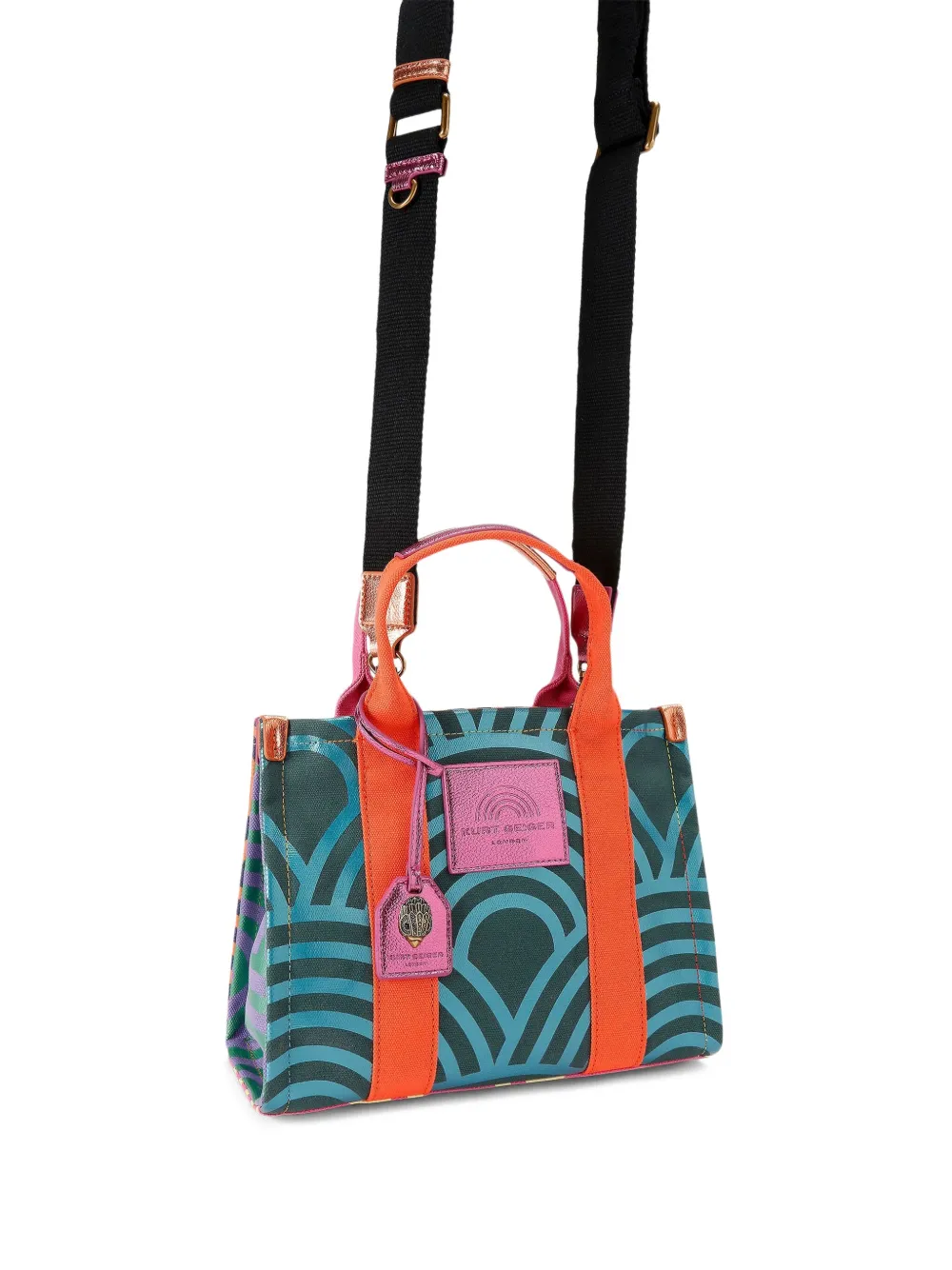 Kurt Geiger Small Southbank Eagle-head Tote Bag In Blue