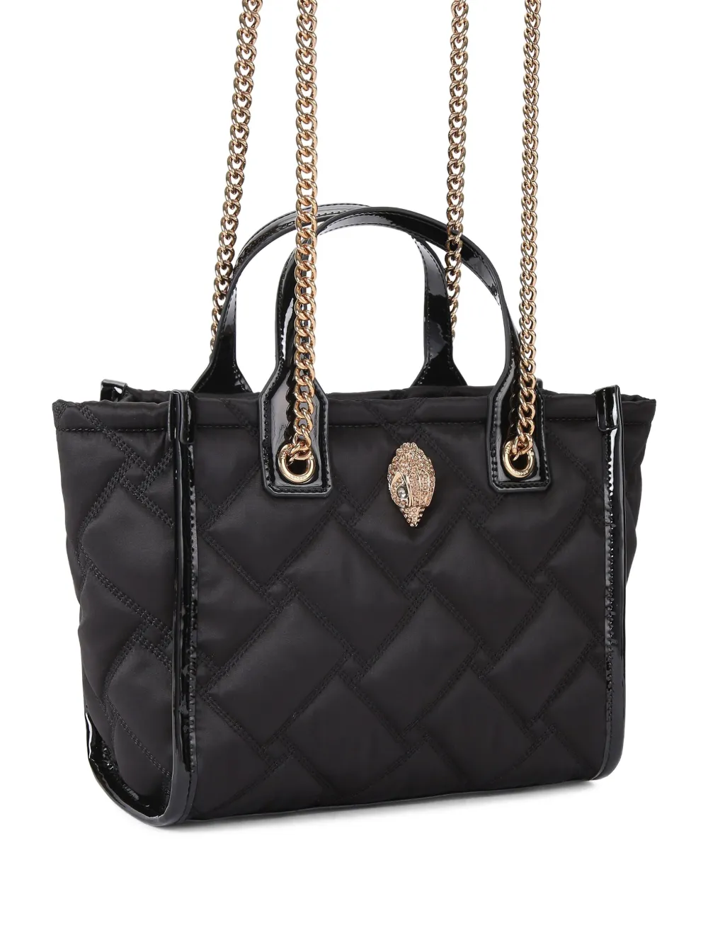 Kurt Geiger London Hoxton kleine shopper met adelaarshoofd Zwart