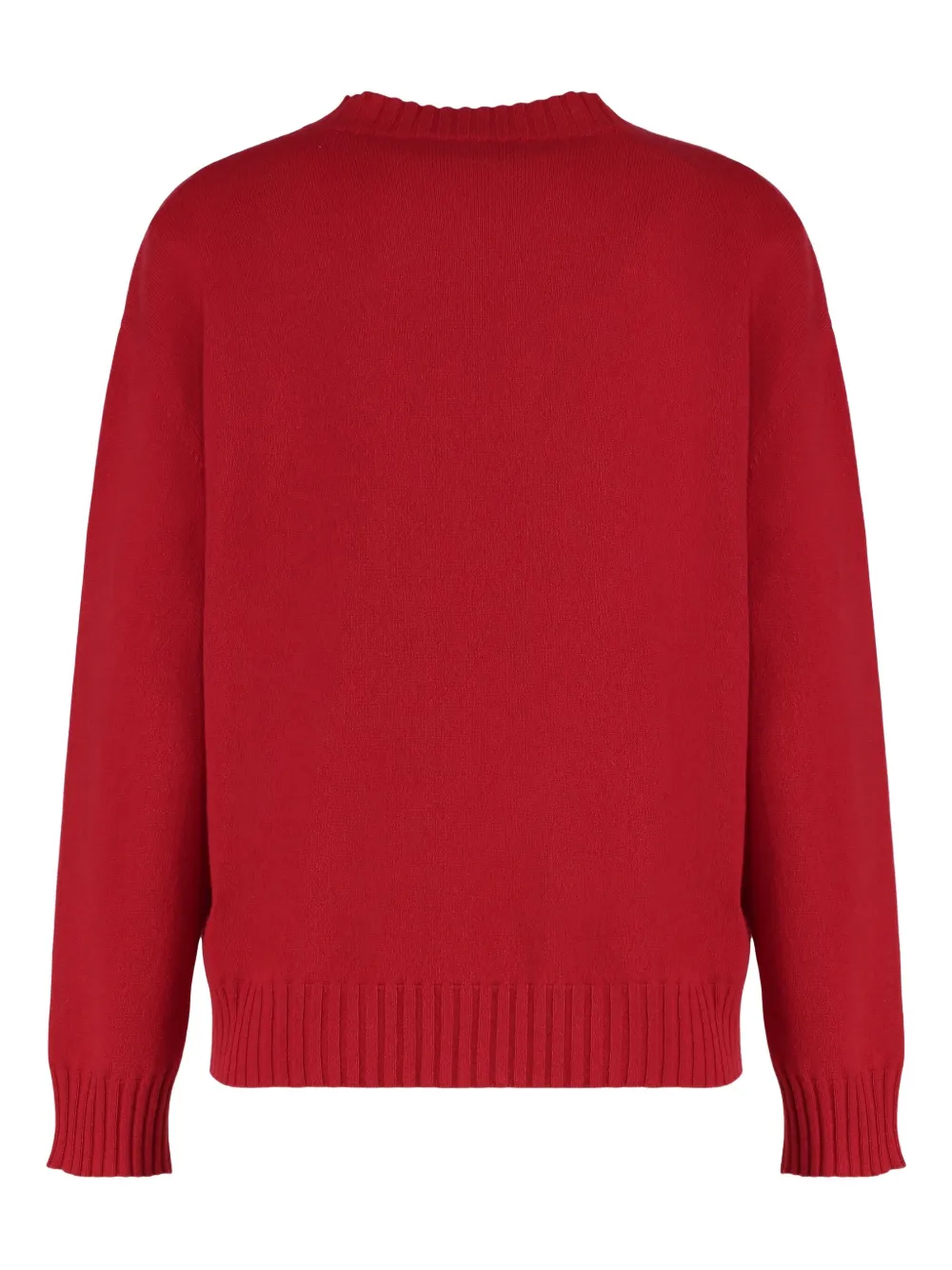 Fabiana Filippi Embellished Wool Cashmere Sweater In Burgundy