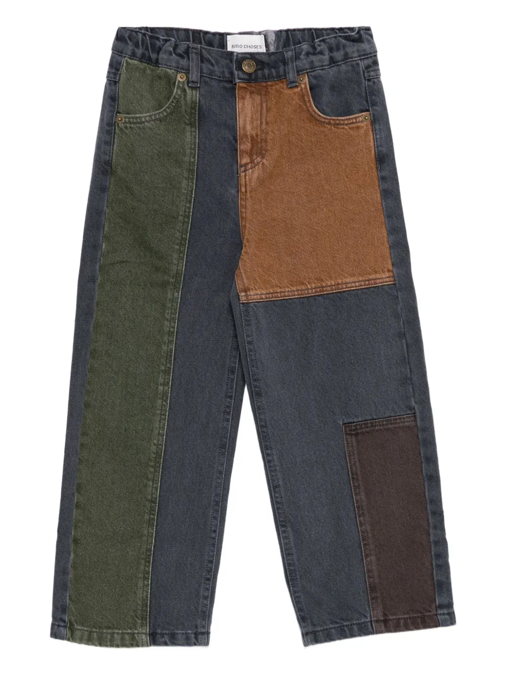 Bobo Choses colour-block panelled jeans | Blue | Image 1