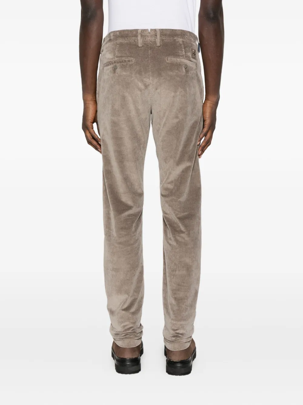 Jacob Cohen Pantalone Slim Fit Gray Tr 1000r Velluto Corda Trousers Beige In Brown