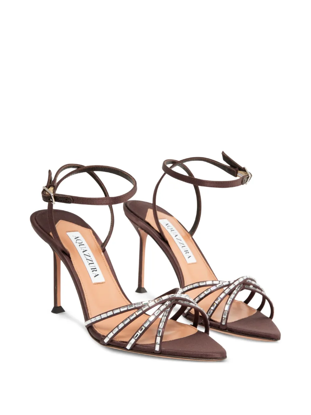 Aquazzura crystal-embellished satin sandals | Heeled Sandals | Image 2