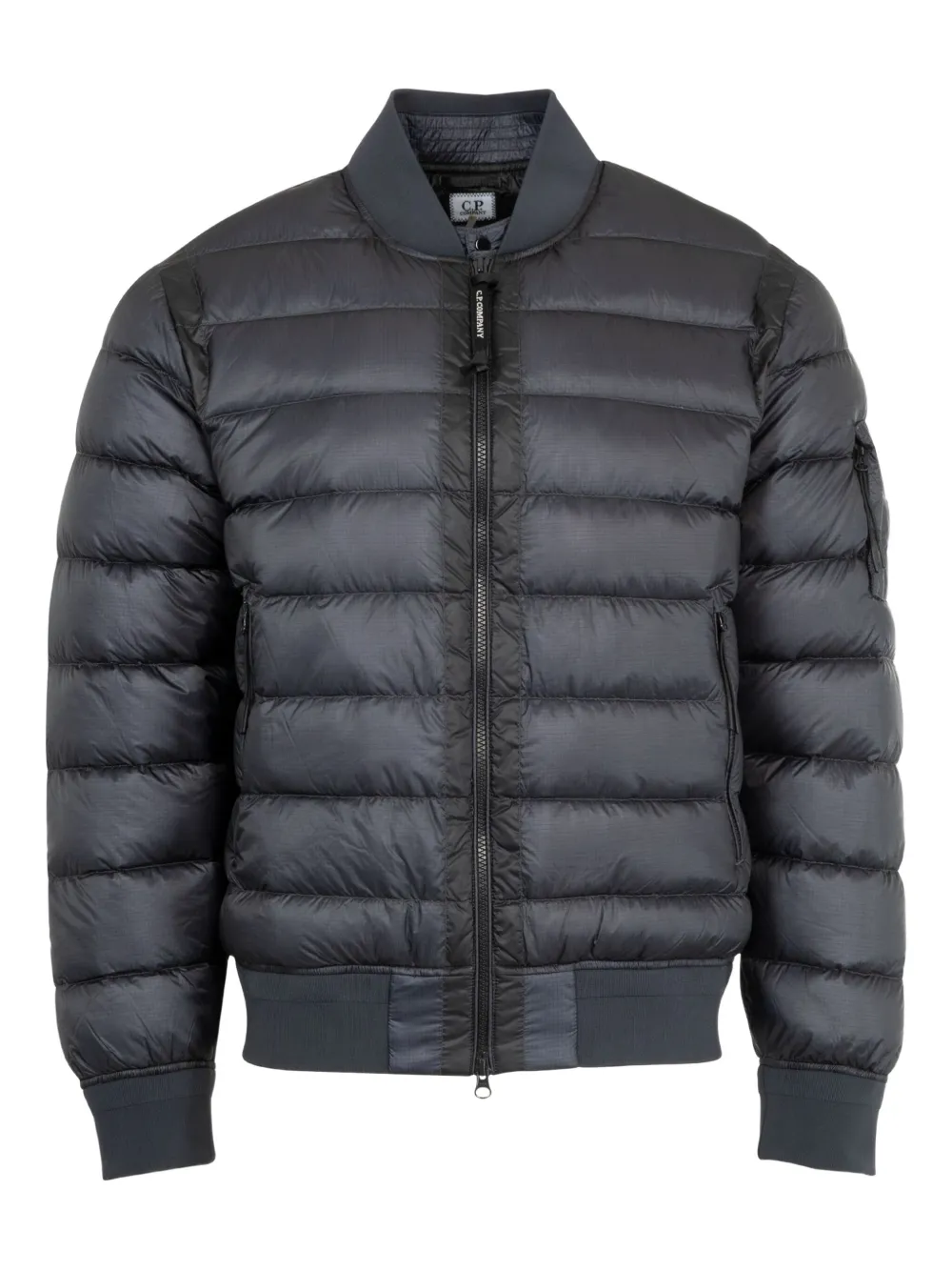 C.P. Company quilted shell jacket | Black | Image 1