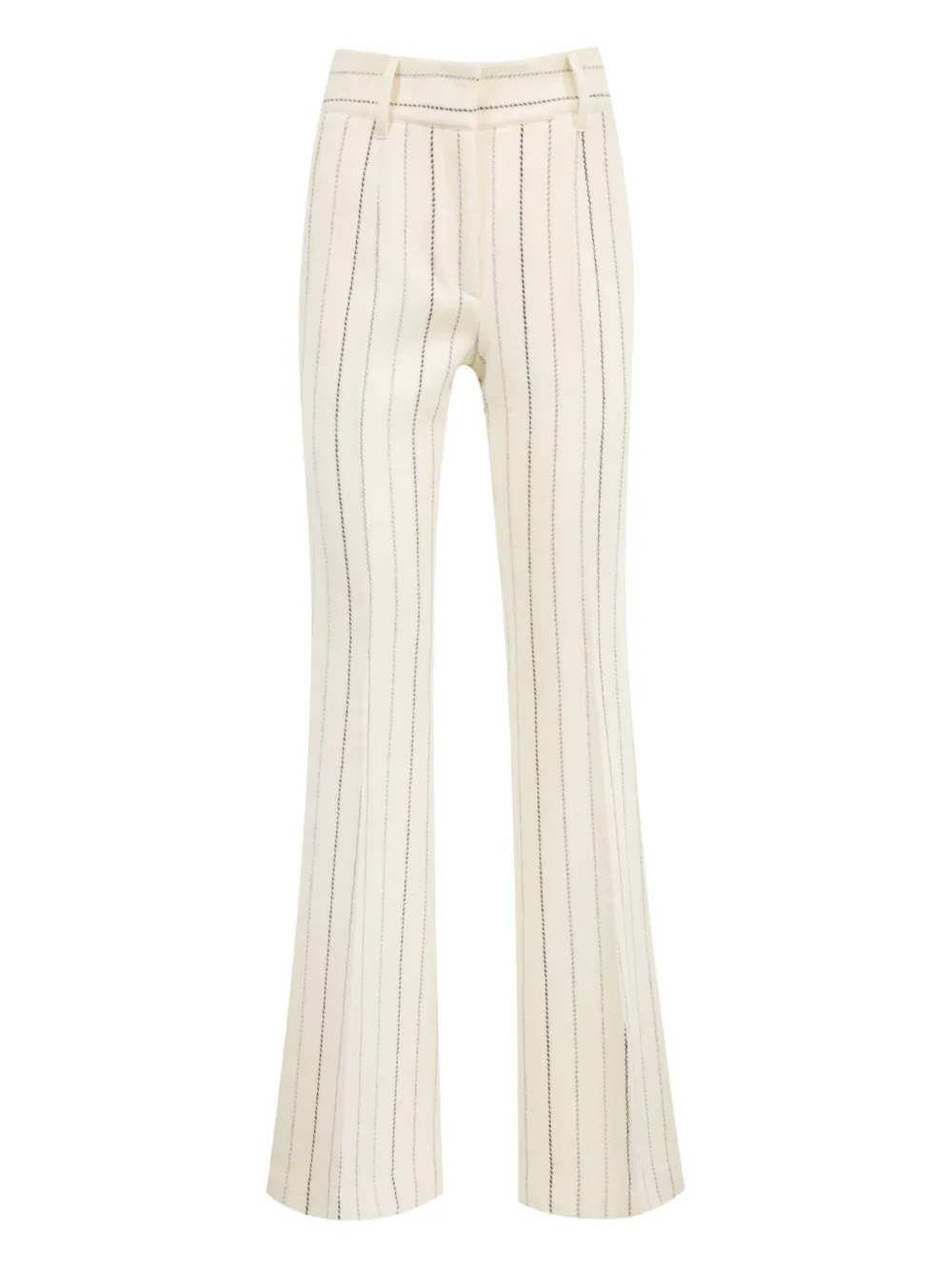Gabriela Hearst Pinstripe Flare Trousers In Neutral