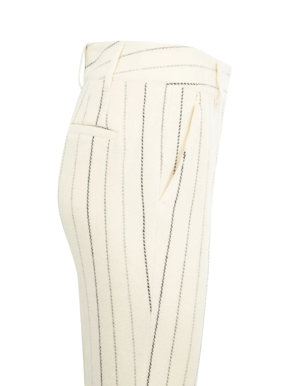 Gabriela Hearst Pinstripe Flare Trousers In Neutral