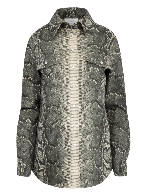 Gabriela Hearst John Austin Shirt in Grey
