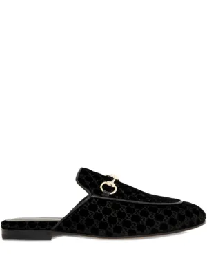 GUCCI ブラック ミュール Gucci 90mm GG crystal-embellished Sandals | Black | FARFETCH