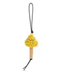 LOEWE Mushroom crochet charm - Yellow