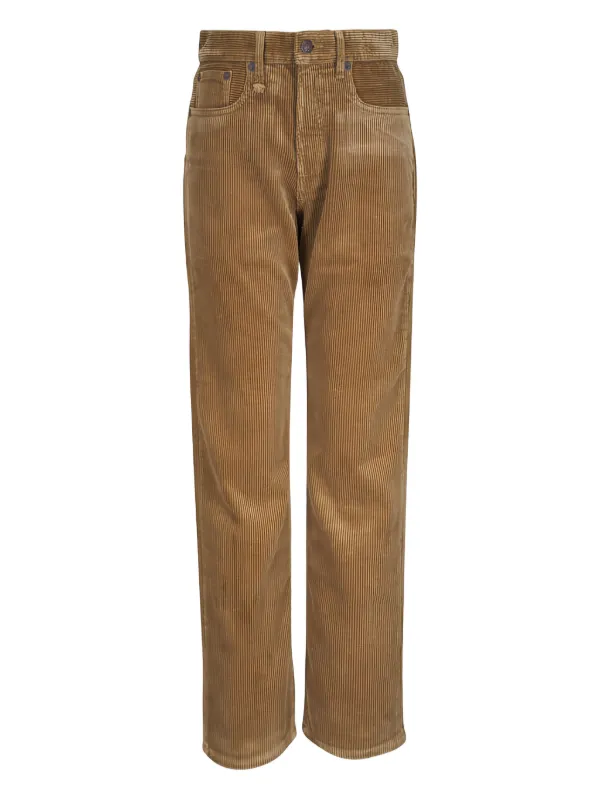 R13 Corduroy Trousers in Brown