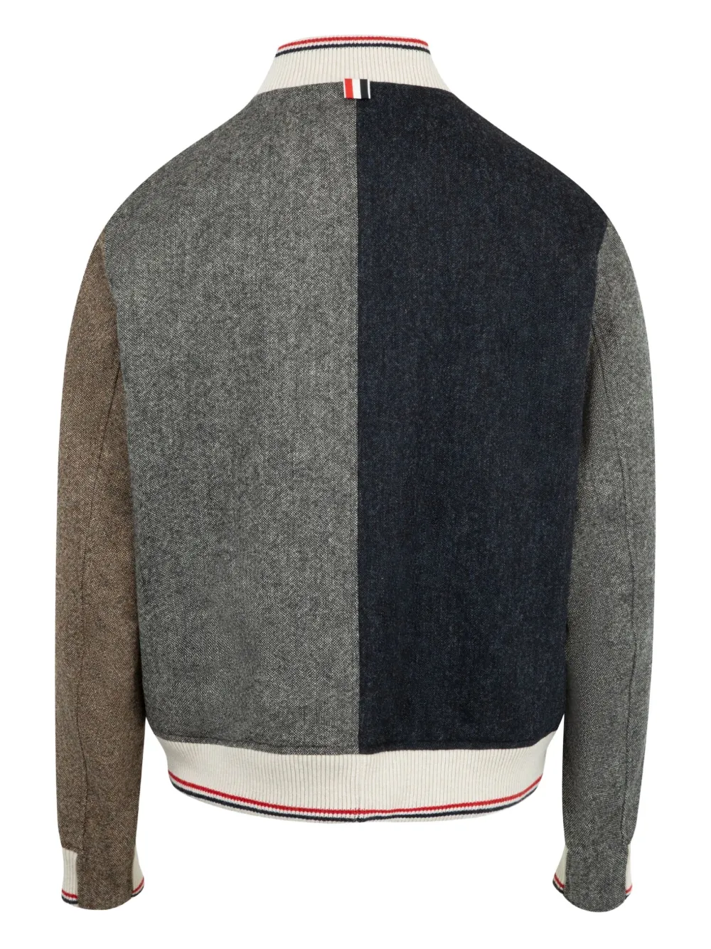 Thom Browne Donegal tweed colour-blocked bomber jacket | Bomber Jackets | Image 2