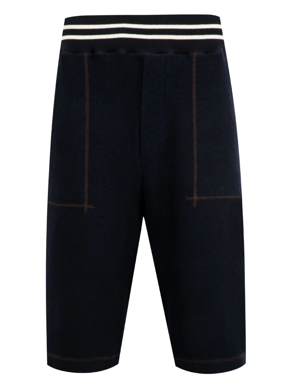 Wales Bonner October elasticated-waistband shorts | Blue | Image 1