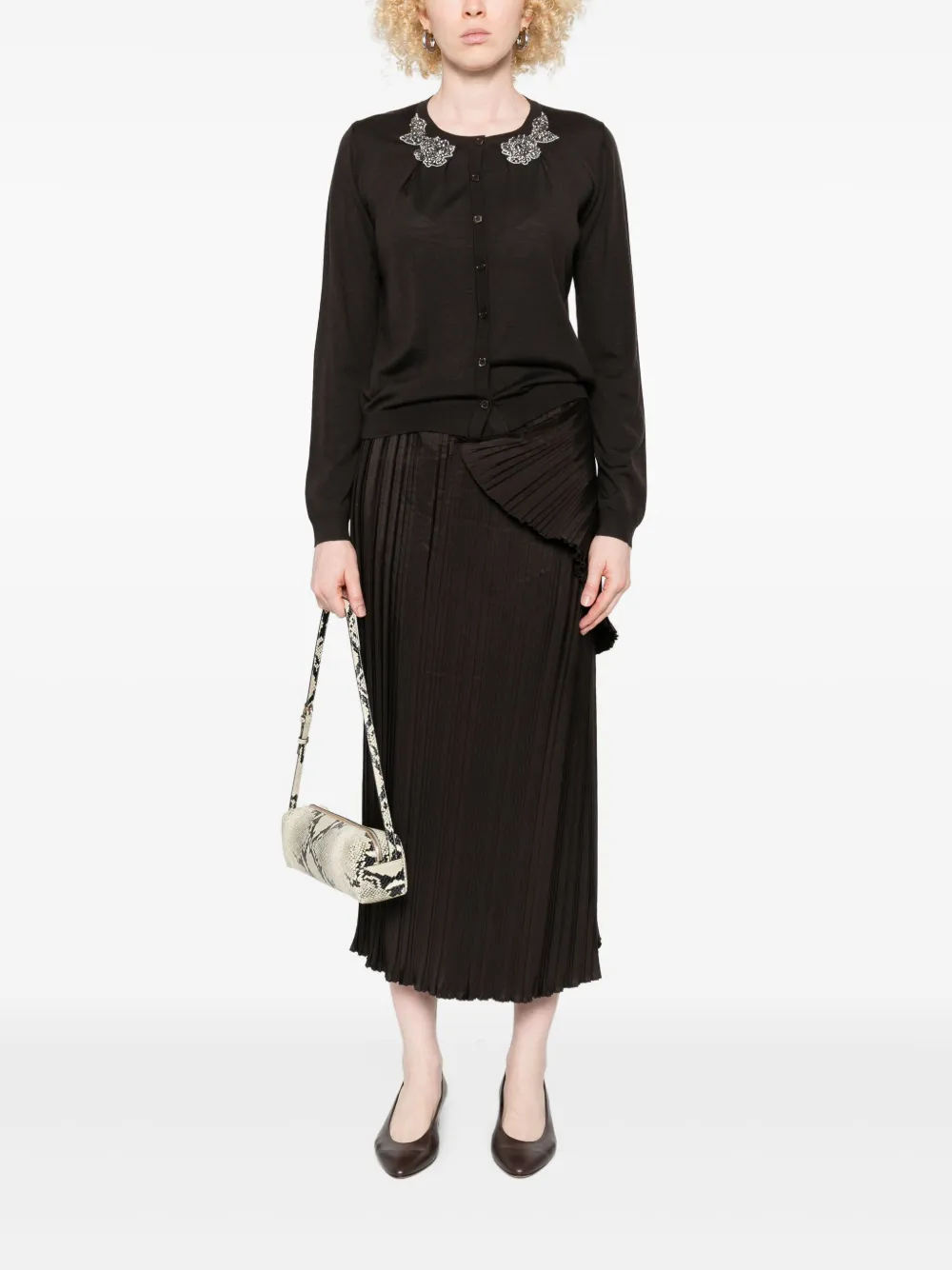 Liviana Conti embellished-collar cardigan | Cardigans | Image 2
