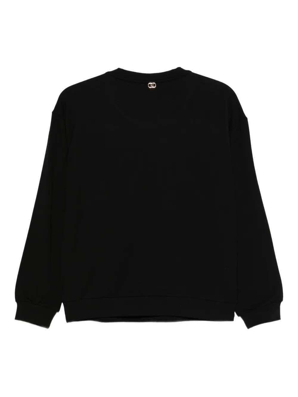 Liu •jo Embellished-logo Sweater In Black