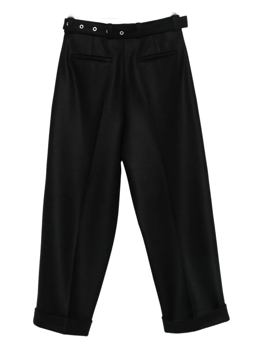 Jil Sander Broek met ceintuur - Zwart