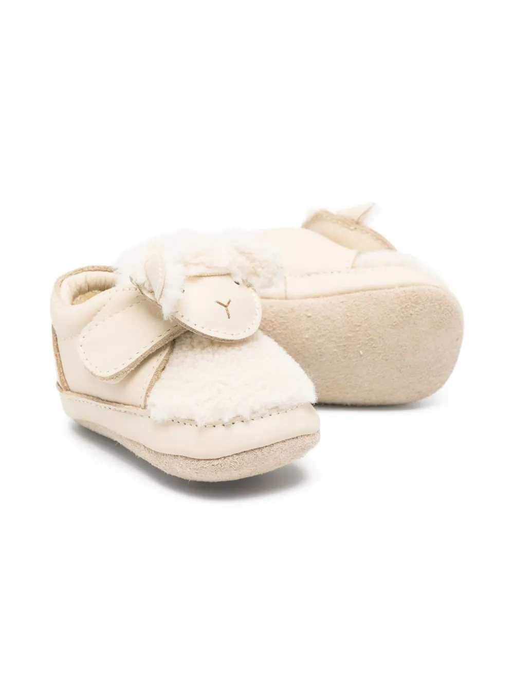 Donsje sheep-face crib shoes - Beige