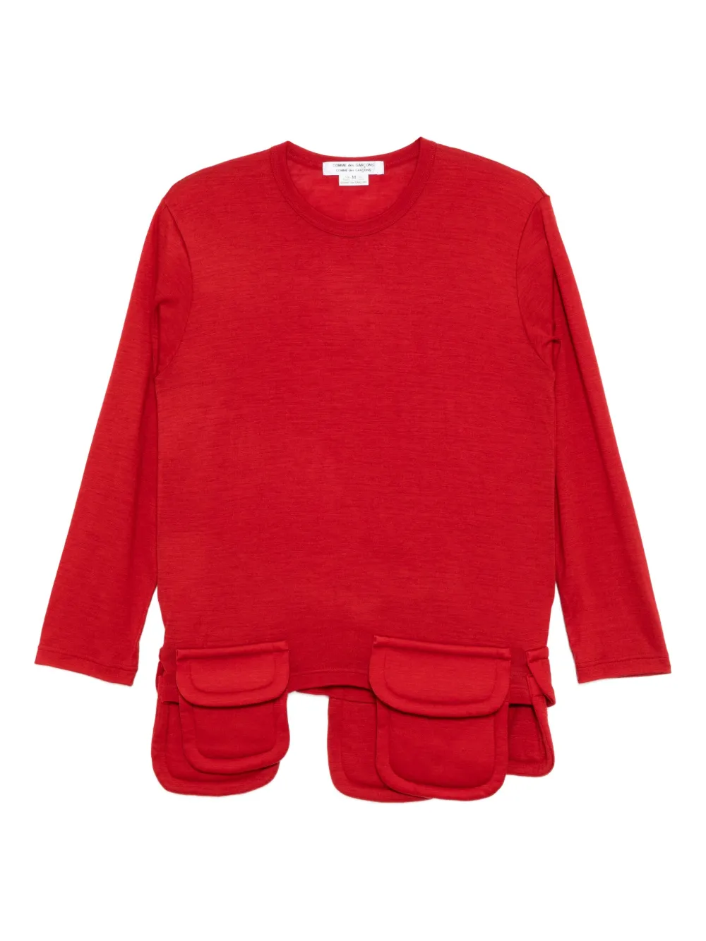 Comme Des Garçons Comme Des Garçons wool top - Rosso