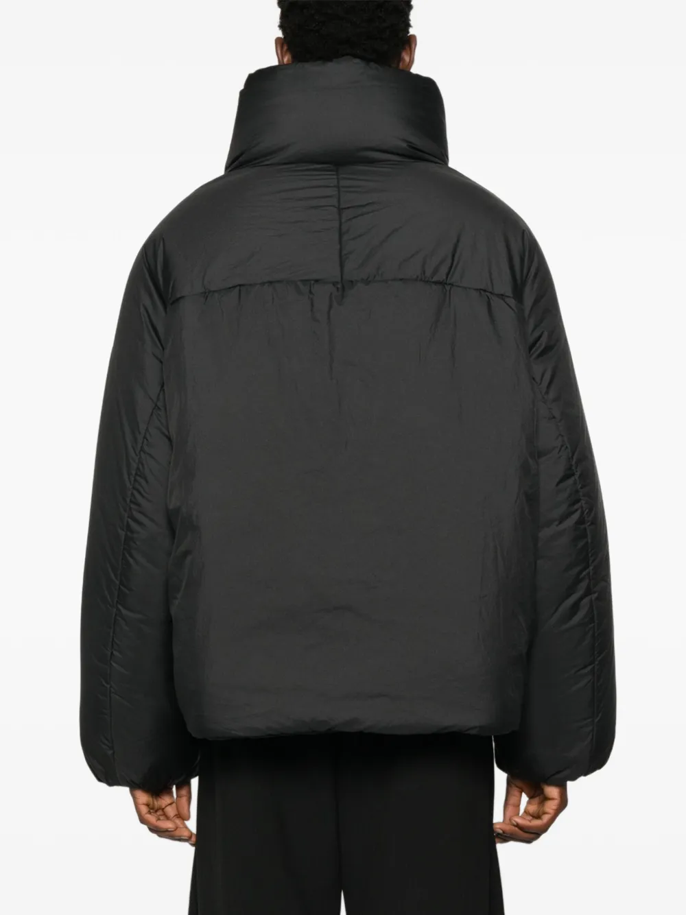 Jacquemus Gewatteerd jack Zwart