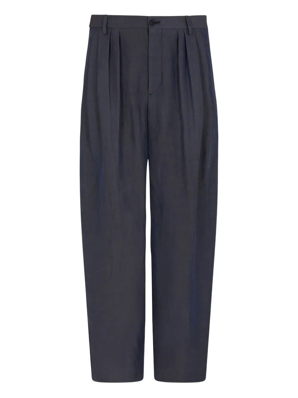 Giorgio Armani pleated-front trousers - ブルー Giorgio Armani pleated-front trousers - ブルー