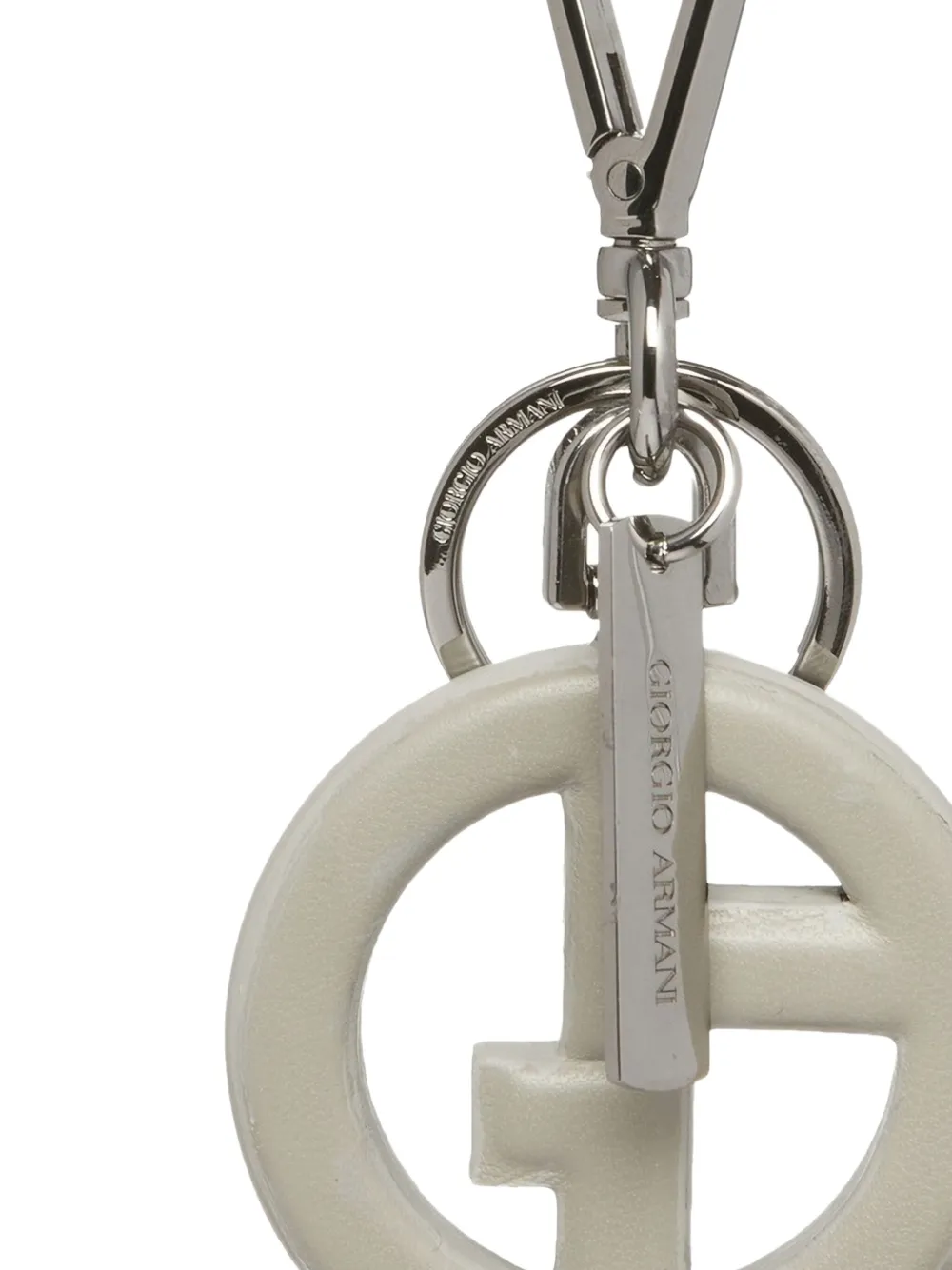 Giorgio Armani logo-plaque keyring | Image 2
