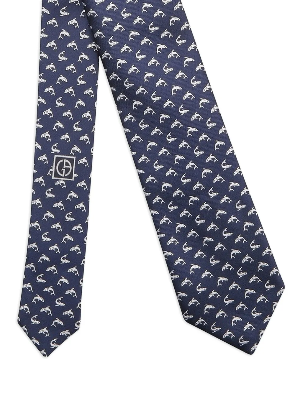 Giorgio Armani fish-print silk tie | Image 2